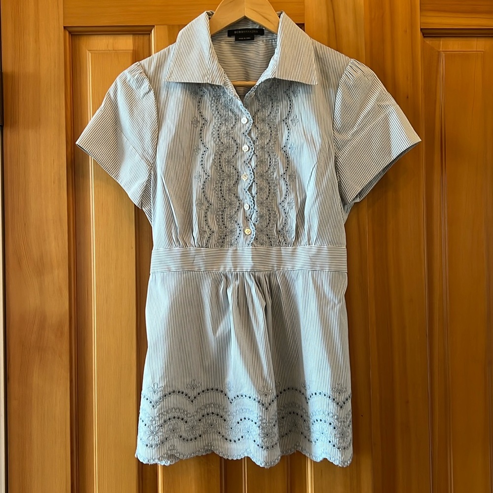 BCBG MaxAzria Short Sleeve Blouse